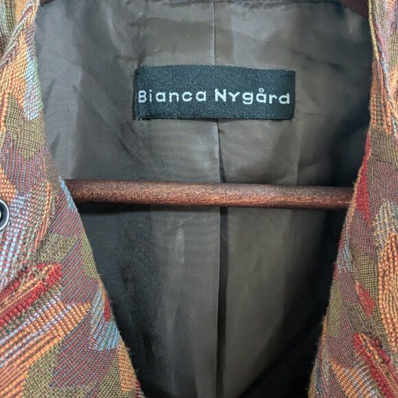Unique Bianca Nygard Zip Jacket with Lace-Up Detailing – Size Medium - Picture 2 of 8